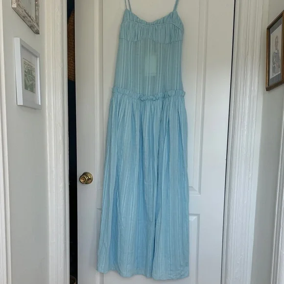 Peppermayo Exclusive - Jacinda Drop Waist Maxi Dress - Blue - Picture 4 of 7